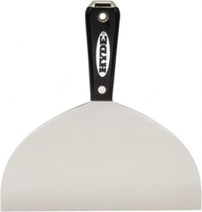 Hyde Tools - 8" Wide Flexible Blade Carbon Steel Joint Knife - Flexible, Nylon Handle - Exact Tooling