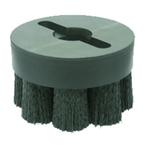 10" Diameter - Shell-Mill Holder Crimped Filament Disc Brush - 0.026/120 Grit - Exact Tooling