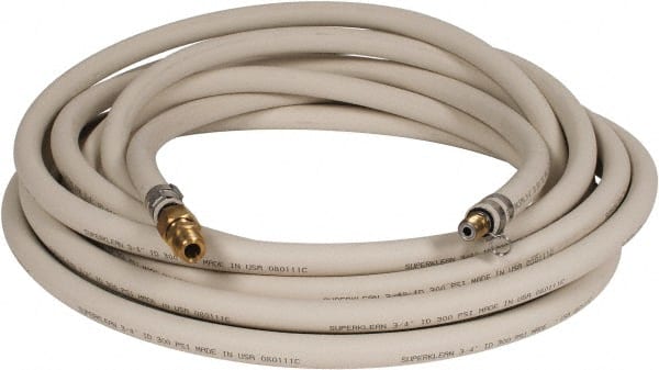 SuperKlean - 3/4" ID x 1.14" OD, 250 Working psi, White EPDM Washdown Hose - 50' Long, 32 to 200°F - Exact Tooling