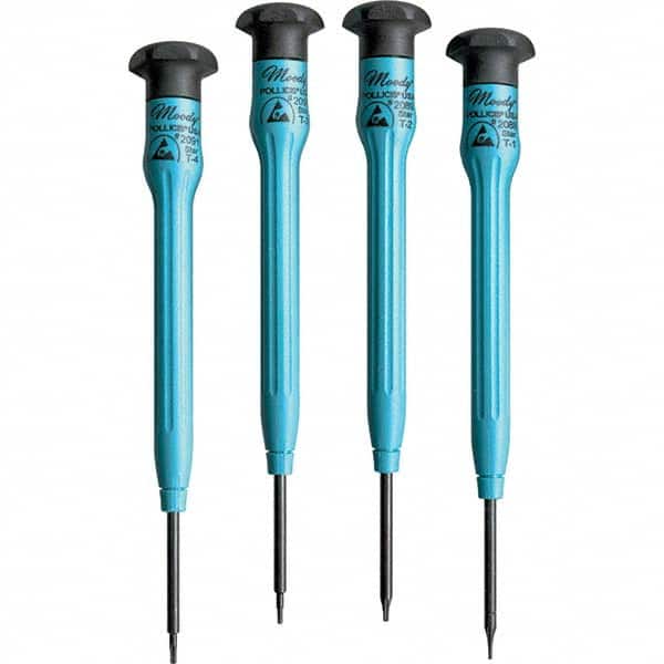 Moody Tools - Precision & Specialty Screwdrivers Type: Torx Overall Length Range: 3" - 6.9" - Exact Tooling