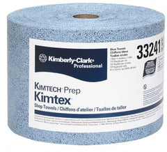 Kimtech - Dry Clean Room/Lab/Critical Task Wipes - Jumbo Roll, 13-3/8" x 9-5/8" Sheet Size, Blue - Exact Tooling