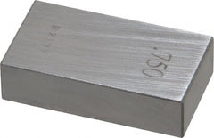 Value Collection - 0.75" Rectangular Steel Gage Block - Accuracy Grade 0, Includes NIST Traceability Certification - Exact Tooling