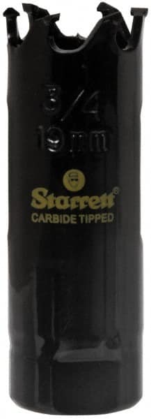 Starrett - 5-1/2" Diam, 1-5/8" Cutting Depth, Hole Saw - Carbide-Tipped Saw, Toothed Edge - Exact Tooling