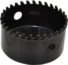 Starrett - 3-3/8" Diam, 1-5/8" Cutting Depth, Hole Saw - Carbide-Tipped Saw, Toothed Edge - Exact Tooling