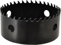 Starrett - 4-1/8" Diam, 1-5/8" Cutting Depth, Hole Saw - Carbide-Tipped Saw, Toothed Edge - Exact Tooling