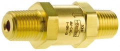 Parker - 1/2" Brass Check Valve - Inline, MNPT x MNPT, 3,000 WOG - Exact Tooling