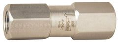 Parker - 3/4" Stainless Steel Check Valve - Inline, FNPT x FNPT, 6,000 WOG - Exact Tooling