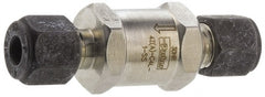 Parker - 3/4" Stainless Steel Check Valve - Inline, Comp x Comp, 6,000 WOG - Exact Tooling