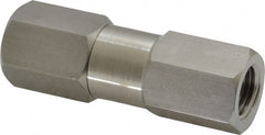 Parker - 1/4" Stainless Steel Check Valve - Inline, FNPT x FNPT, 6,000 WOG - Exact Tooling