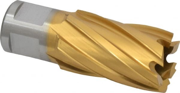 Hougen - 7/8" Diam x 1" Deep High Speed Steel Annular Cutter - Exact Tooling