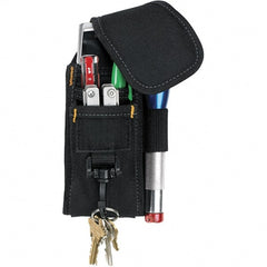 CLC - Cell Phone Holster with 5 Pockets - Ballistic Polyester, Black, 4" Wide x 7" High x 2" Deep - Exact Tooling