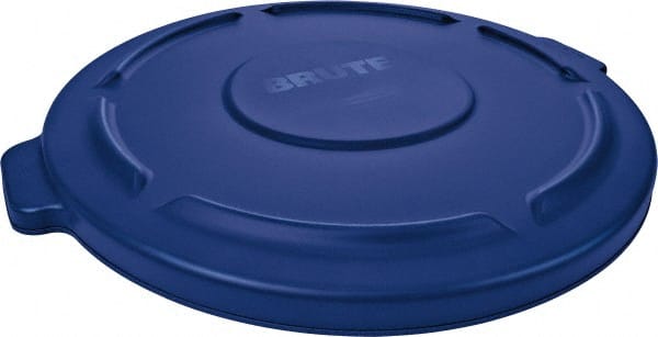 Rubbermaid - Round Lid for Use with 20 Gal Round Trash Cans - Blue, Plastic, For 2620 Brute Trash Cans - Exact Tooling