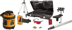 Johnson Level & Tool - 800' (Exterior) Measuring Range, 1/8" at 50' Accuracy, Self-Leveling Rotary Laser - ±3° Self Leveling Range, 200, 400 & 600 RPM, 2 Beams, AA Battery Included - Exact Tooling