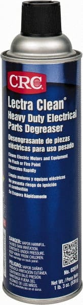CRC - 19 Ounce Aerosol Electrical Grade Cleaner/Degreaser - 37,500 Volt Dielectric Strength, Nonflammable, Food Grade - Exact Tooling