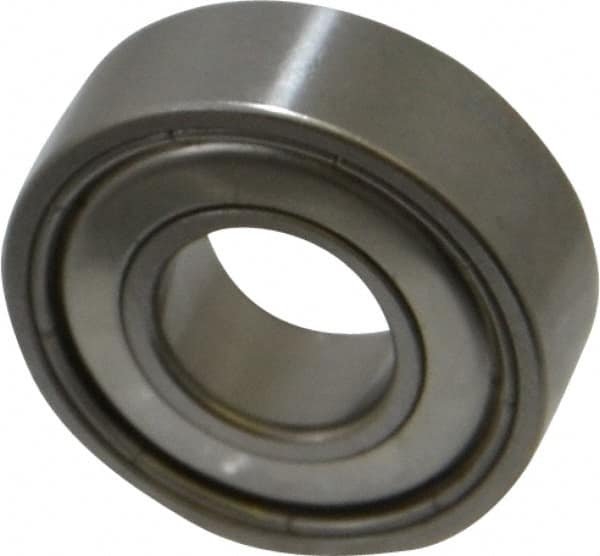 SKF - 3/8" Bore Diam, 7/8" OD, Double Shield Deep Groove Radial Ball Bearing - 9/32" Wide, 1 Row, Round Bore, 301 Lb Static Capacity, 597 Lb Dynamic Capacity - Exact Tooling