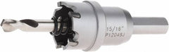 Hougen - 15/16" Diam, 1/8" Cutting Depth, Hole Saw - Carbide-Tipped Saw, Toothed Edge - Exact Tooling