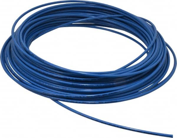 Coilhose Pneumatics - 3/32" ID x 5/32" OD, 0.32" Wall Thickness, 100' Long, Nylon 11 Tube - Blue, 150 Max psi - Exact Tooling