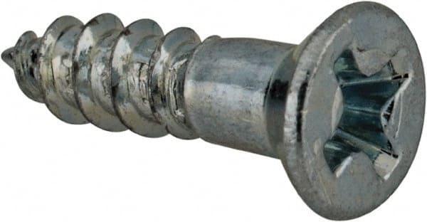 Value Collection - #5, 1/2" OAL, Phillips Drive, Flat Head Wood Screw - Zinc Plated Steel, Grade 2 - Exact Tooling
