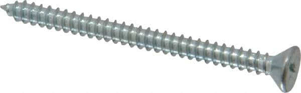 Value Collection - #6 Flat Head Phillips Sheet Metal Screw - Steel, 1-3/4" OAL, Grade 2 - Exact Tooling