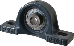 Value Collection - 4-7/8" OALBall Bearing Pillow Block - Cast Iron - Exact Tooling