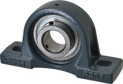 Value Collection - 6-3/4" OALBall Bearing Pillow Block - Cast Iron - Exact Tooling