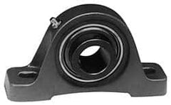 Value Collection - 8-13/16" OALBall Bearing Pillow Block - Cast Iron - Exact Tooling