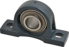 Value Collection - 6-3/4" OALBall Bearing Pillow Block - Cast Iron - Exact Tooling