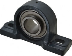 Value Collection - 7-1/8" OALBall Bearing Pillow Block - Cast Iron - Exact Tooling