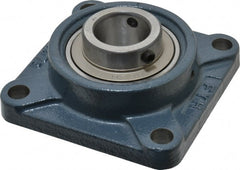 Value Collection - 4-5/8" OALBall Bearing Pillow Block - Cast Iron - Exact Tooling