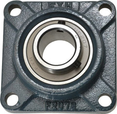 Value Collection - 4-5/8" OALBall Bearing Pillow Block - Cast Iron - Exact Tooling