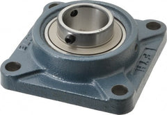 Value Collection - 4-5/8" OALBall Bearing Pillow Block - Cast Iron - Exact Tooling