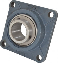 Value Collection - 6-3/8" OALBall Bearing Pillow Block - Cast Iron - Exact Tooling
