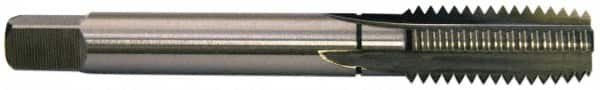 Balax - 4 Flutes, 0.9500 Inch Thread Length, M11x1.50 Metric Coarse, Nitride Oxide Coating, High Speed Steel, Cleanout Tap - 3-5/32 Inch Overall Length, 13/32 Inch Square Length, 0.242 Inch Square Size, 0.323 Inch Shank Diameter, Modified Bottoming - Exact Tooling