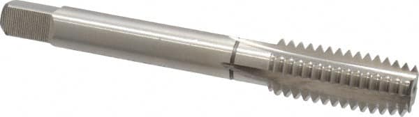 Balax - 4 Flutes, 0.9500 Inch Thread Length, 7/16-14 UNC, Nitride Oxide Coating, High Speed Steel, Cleanout Tap - 3-5/32 Inch Overall Length, 13/32 Inch Square Length, 0.242 Inch Square Size, 0.323 Inch Shank Diameter, Modified Bottoming - Exact Tooling