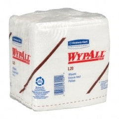 WypAll - L20 1/4 Fold General Purpose Wipes - Poly Pack, 12-1/2" x 12-1/2" Sheet Size, White - Exact Tooling