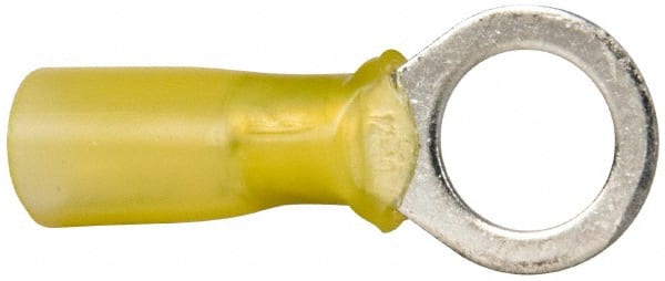 3M - 12-10 AWG Partially Insulated Crimp Connection Circular Ring Terminal - 3/8" Stud, Copper Contact - Exact Tooling
