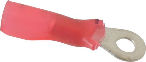 3M - 22-18 AWG Partially Insulated Crimp Connection Circular Ring Terminal - #6 Stud, Copper Contact - Exact Tooling