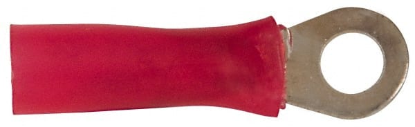 3M - 22-18 AWG Partially Insulated Crimp Connection Circular Ring Terminal - #8 Stud, Copper Contact - Exact Tooling