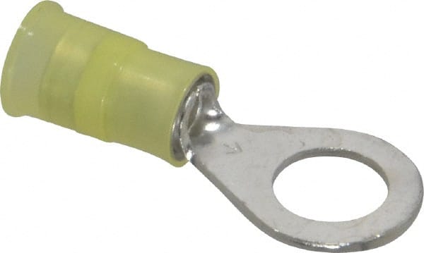 3M - 12-10 AWG Partially Insulated Crimp Connection Circular Ring Terminal - 5/16" Stud, Copper Contact - Exact Tooling