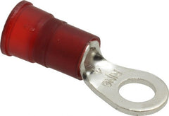 3M - 8-8 AWG Partially Insulated Crimp Connection Circular Ring Terminal - 1/4" Stud, Copper Contact - Exact Tooling