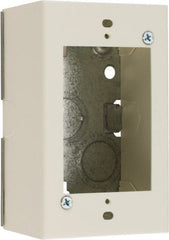 Wiremold - 1 Gang, (2) 1/2" Knockouts, Steel Rectangle Device Box - 4-5/8" Overall Height x 2-7/8" Overall Width x 1-3/4" Overall Depth - Exact Tooling