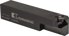 Kennametal - Internal/External Thread, Left Hand Cut, 1-1/4" Shank Width x 1-1/4" Shank Height Indexable Threading Toolholder - 6" OAL, N.4R Insert Compatibility, NE Toolholder, Series Top Notch - Exact Tooling