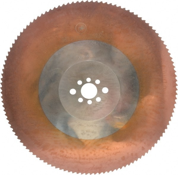 Kinkelder Saw - 350mm Blade Diam, 120 Teeth, High Speed Steel Cold Saw Blade - 32mm Arbor Hole Diam, 2.5mm Blade Thickness - Exact Tooling