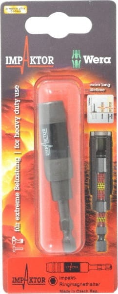 Wera - 1/4" Hex Bit Holder - 1/4" Hex Drive, 3" OAL - Exact Tooling