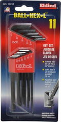 Eklind - 11 Piece L-Key Ball End Hex Key Set - Exact Tooling