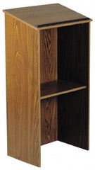 Oklahoma Sound - Mahogany Full Floor Lectern - 16" Deep x 23" Wide - Exact Tooling