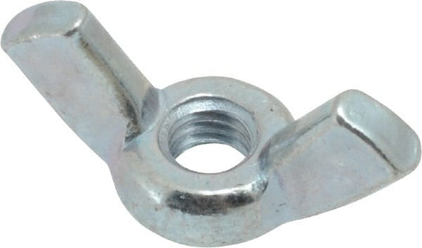 Value Collection - #10-32 UNF, Steel Standard Wing Nut - Grade 2, 0.91" Wing Span, 0.47" Wing Span - Exact Tooling
