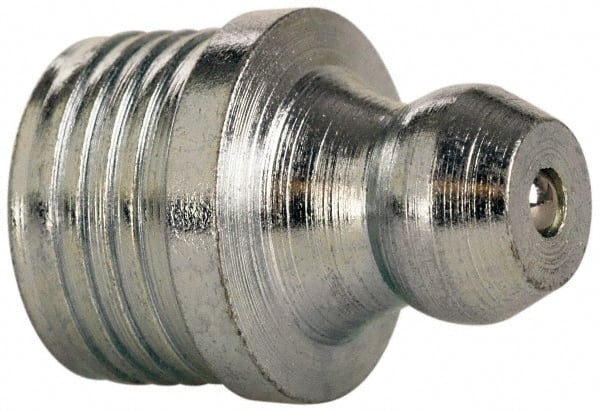 Value Collection - Straight Head Angle, 3/8 Thread Steel Drive-In Grease Fitting - Exact Tooling