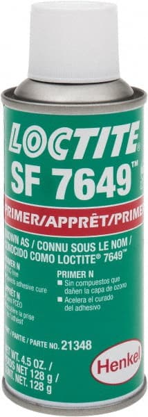 Loctite - 4.5 Fluid Ounce Can, Green, Liquid Primer - Series 7649 - Exact Tooling