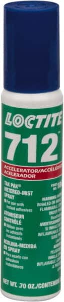 Loctite - 7 Fluid Ounce, Clear Adhesive Accelerator - For Use with Instant Adhesive - Exact Tooling